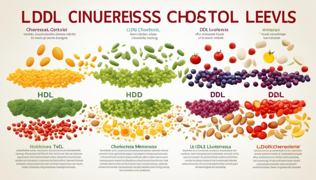 HDL and LDL cholesterol levels