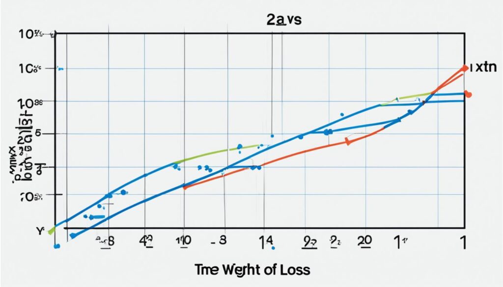 Weight loss plateau graph