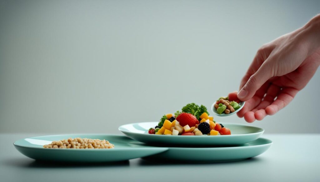 smaller plates for portion control